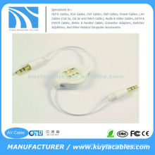 Câble adaptateur audio rétractable mâle stéréo 3,5 mm pour iPod pour iPhone iPod iPod